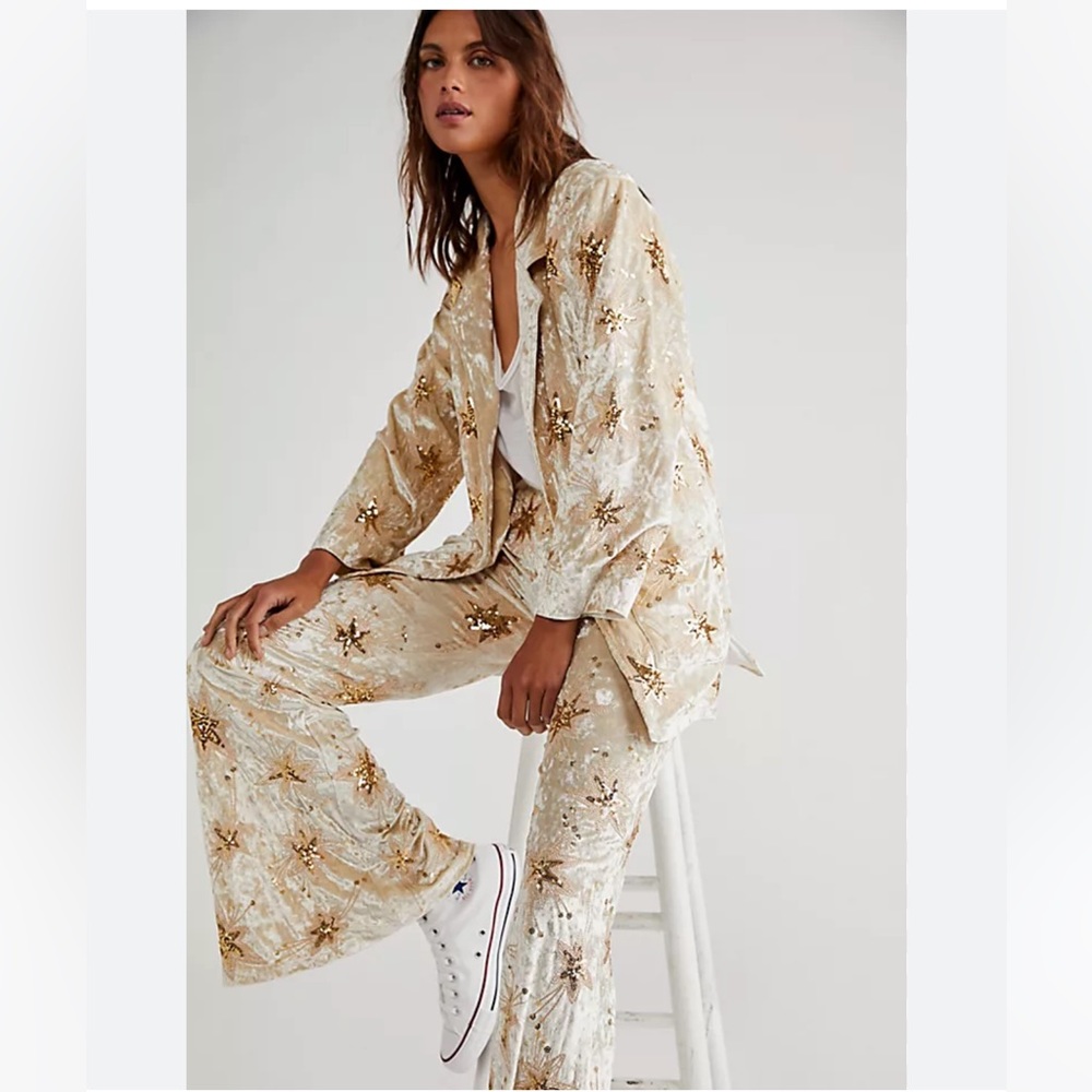 NWOT Free People x Lenni Chromatic Blazer Suit